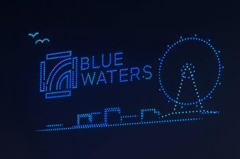 Drone show at Blue Waters