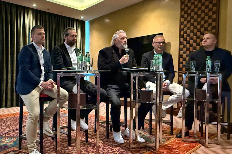 German Expat Community panel in Dubai discussing shipping risks and supply chain challenges in the Gulf region.